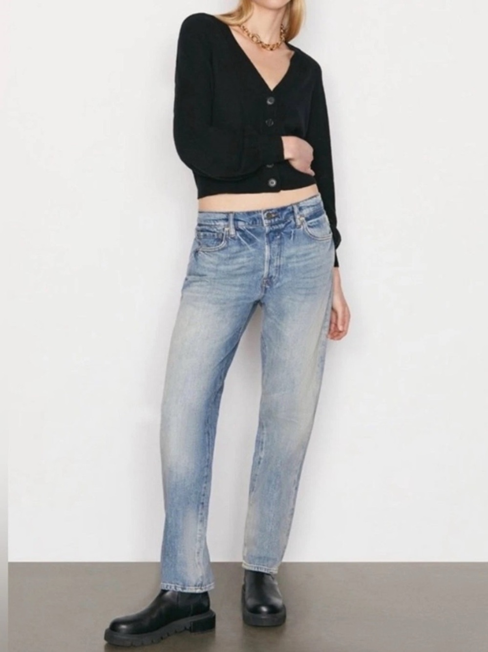 Frame Le Slouch Straight Leg Jeans In Newell Wash Women’s Size 30 Y2K